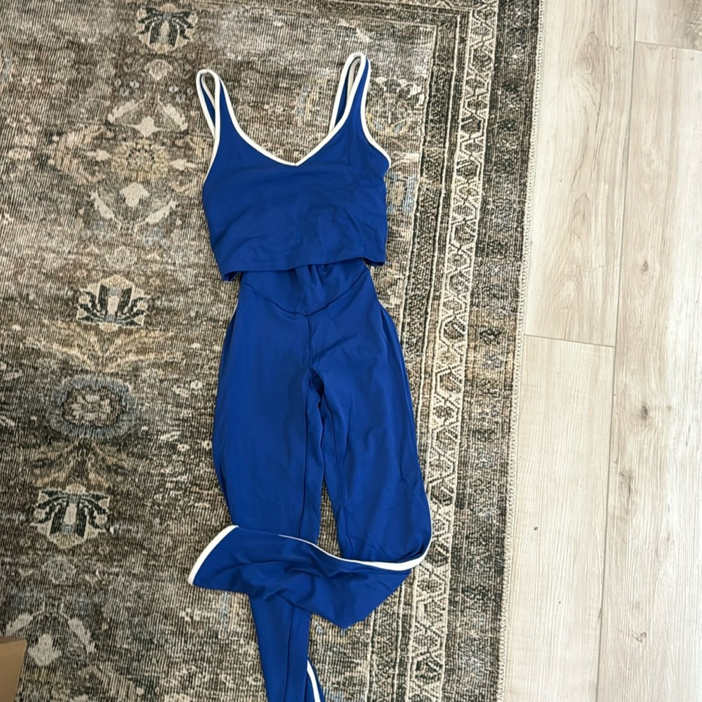 Aerie Blue Top and Leggings Set